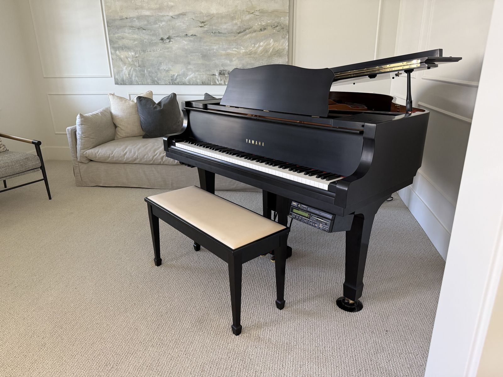 Yamaha C1 Baby Grand Piano with Disklavier Auto Player System - Matte Black