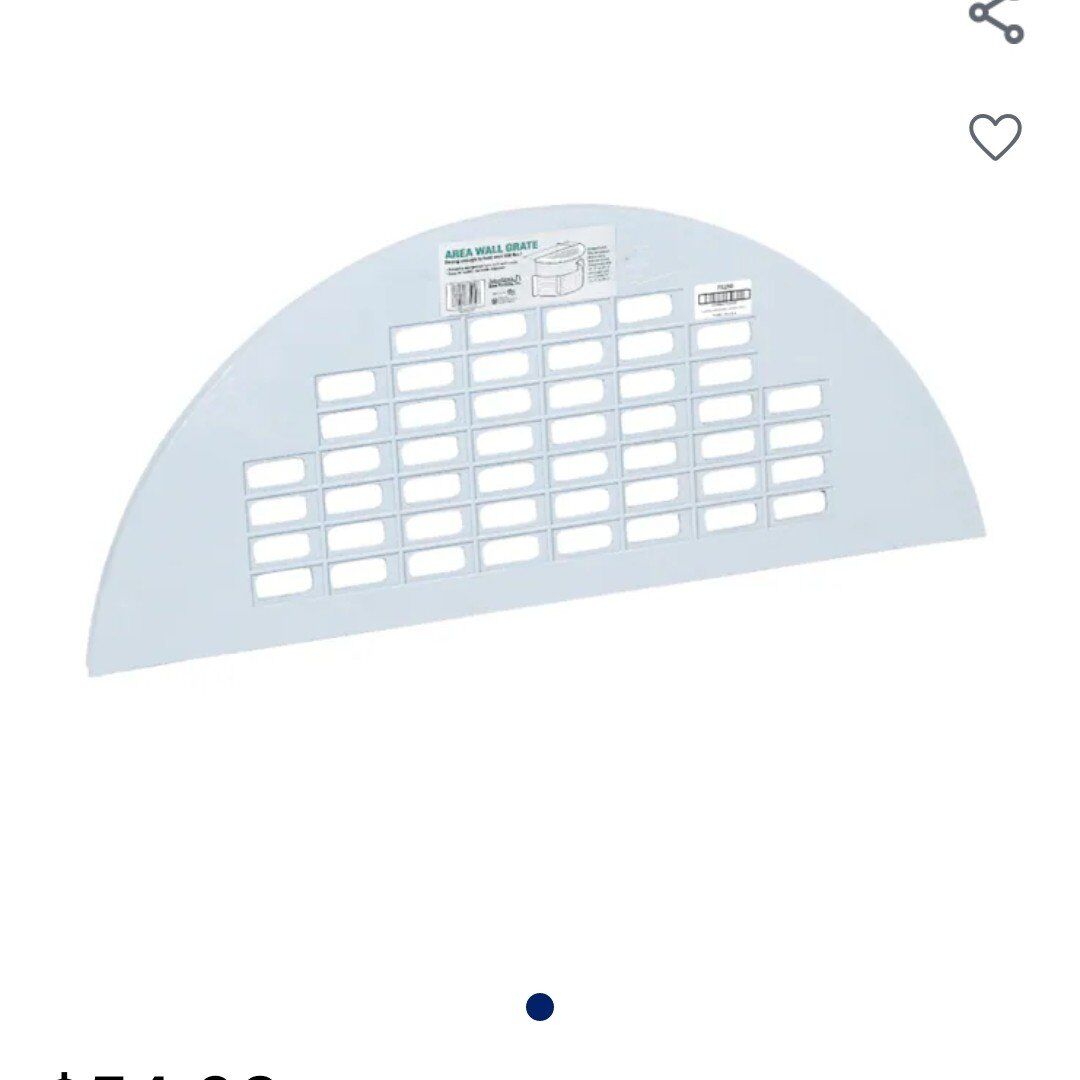 New Amerimax Wndow Wall Grate