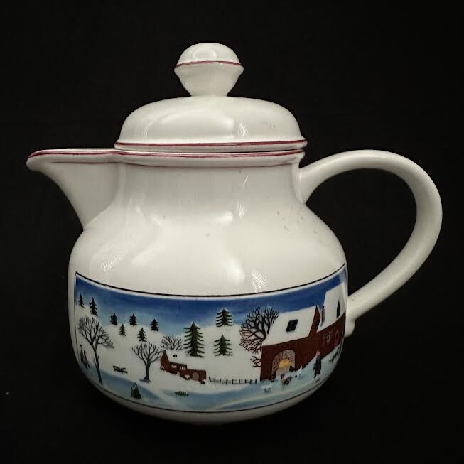 Villeroy & Boch “Naif Christmas” Winter Scene Teapot with Lid New