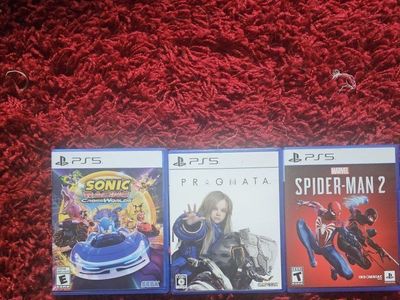 Lot of 3 PS5 Games: Sonic Racing CrossWorlds, Pragmata, Marvel's Spider-Man 2