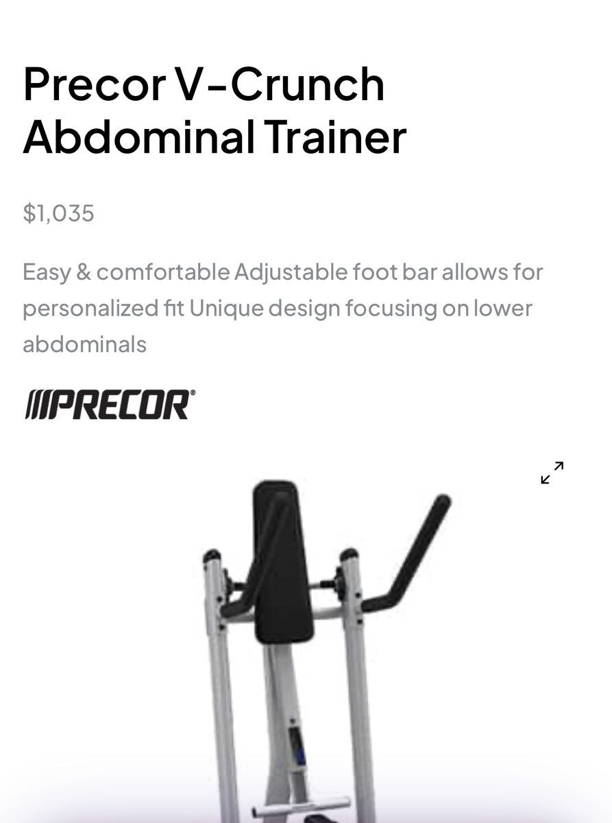 Precor V-Crunch AB103 Commercial Abdominal Trainer Machine