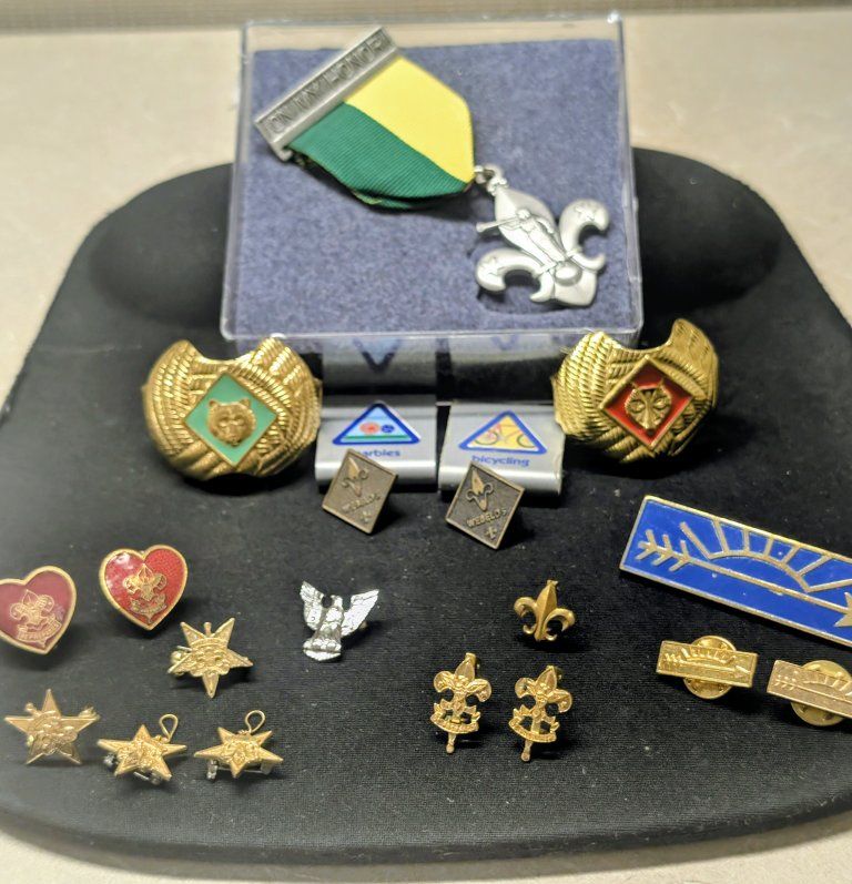 Lot of 20 Boyscout pins and memoribelia. 