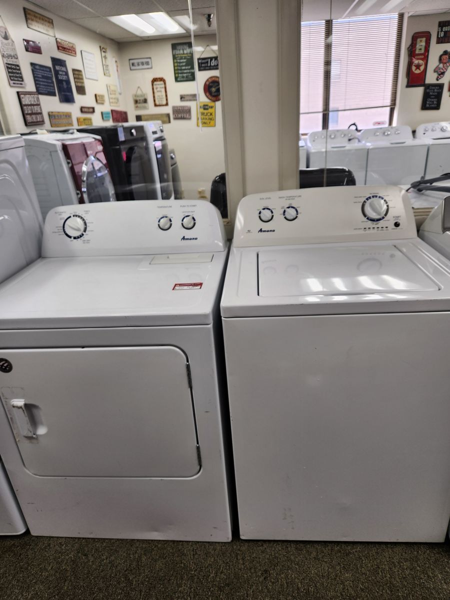 NICE AMANA TOPLOAD WASHER & ELECTRIC DRYER SET! W-WARRANTY