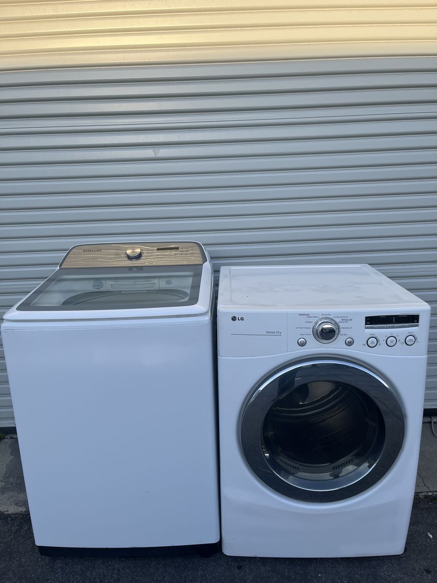 XL Capacity Washer & Electric Dryer Set, Free Delivery.