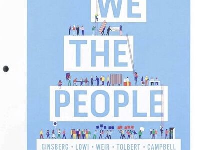 New We The People Thirteenth Edition Book Ginsberg