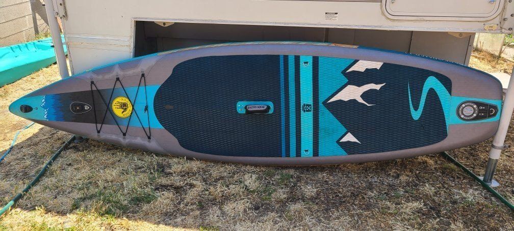 Body Glove Performer 11' Inflatable Stand-Up Paddle Board (iSUP) with Paddle, Pump, and Bag