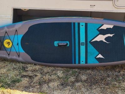 Body Glove Performer 11' Inflatable Stand-Up Paddle Board (iSUP) with Paddle, Pump, and Bag
