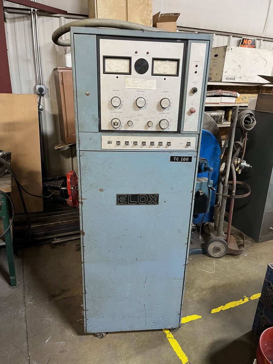 ELOX TC-100 EDM power supply with documentation