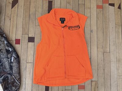 Trail Crest Men's XL Blaze Orange Fleece Hunting Vest Sportsman's Warehouse