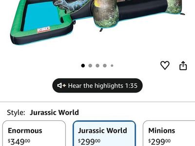 Funormous Jurassic World Dinosaur Bounce House