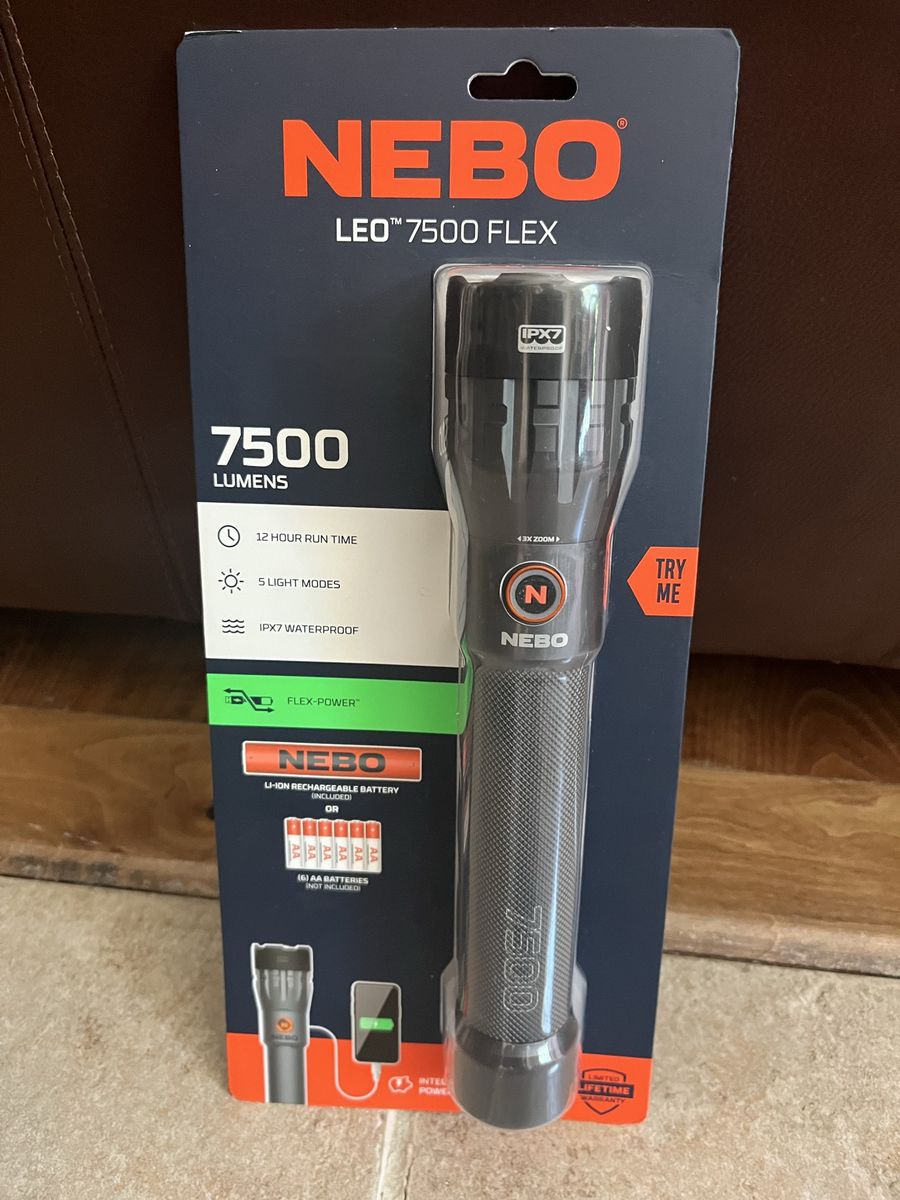 NEW! Nebo leo 7500 FLEX flashlight new $90 plus tax