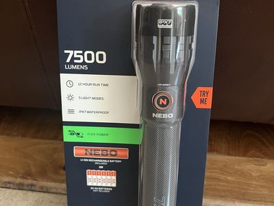NEW! Nebo leo 7500 FLEX flashlight new $90 plus tax