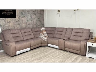 CARMELO UPHOLSTERY RECLINER SECTIONAL WE OFFER DELIVERY
