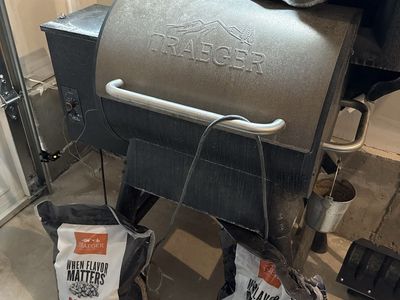 Traeger Pellet Grill w/ Pellets - Must Sell ASAP