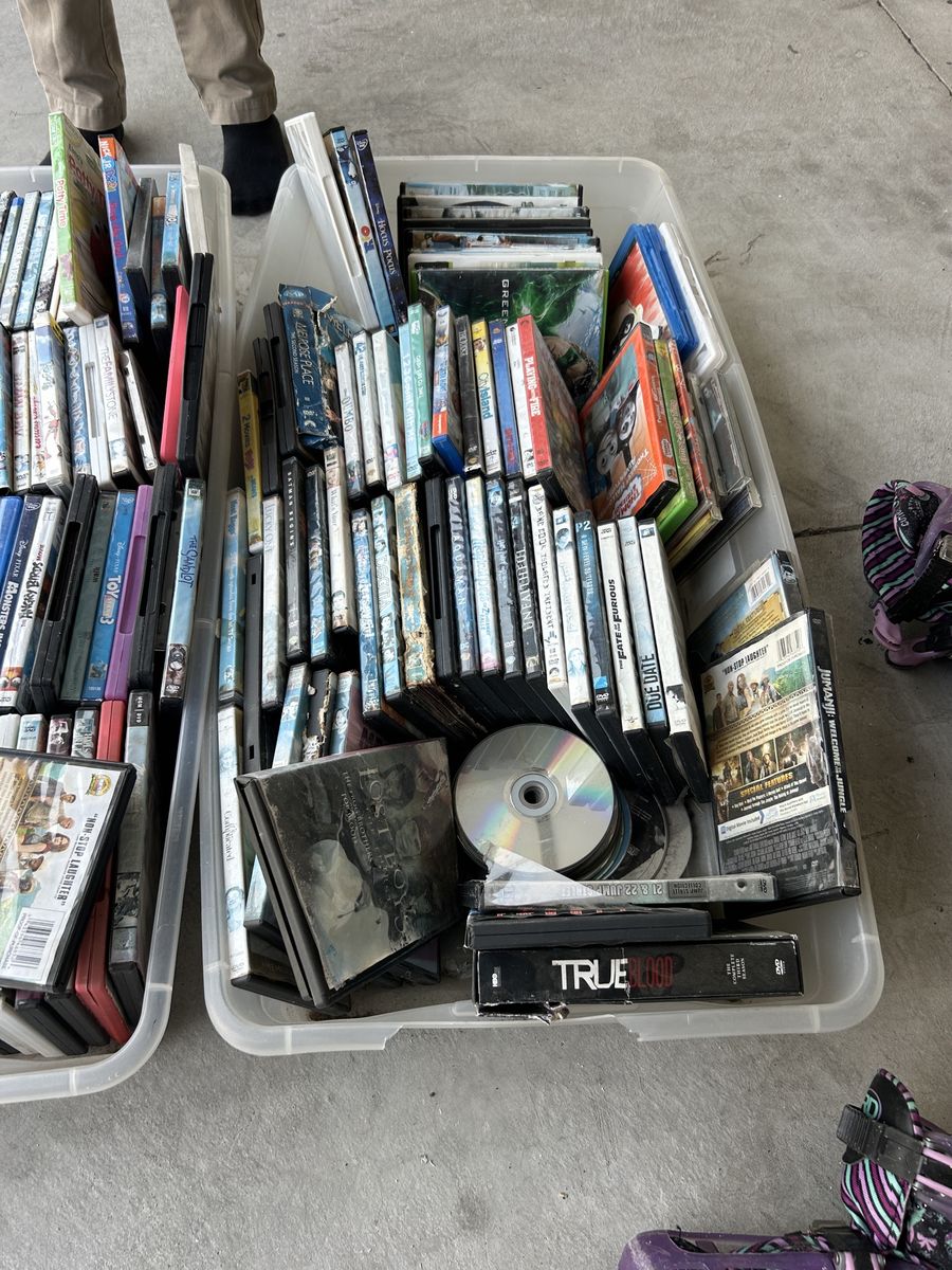 Large Lot of Mixed DVDs and Blu-rays - Movies and TV Shows - Various Genres