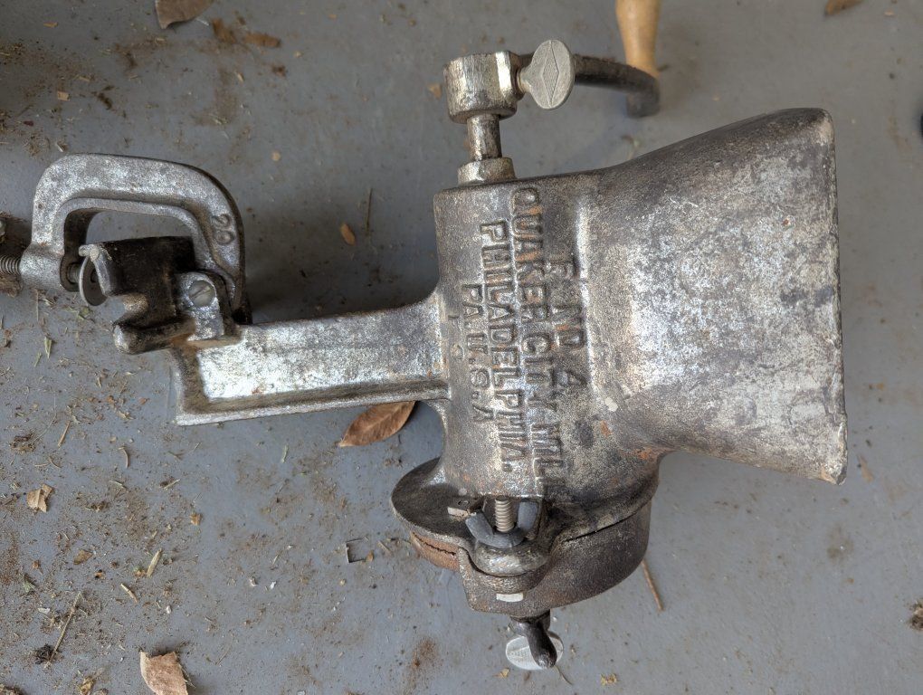 cast iron corn/meat grinder