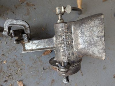 cast iron corn/meat grinder