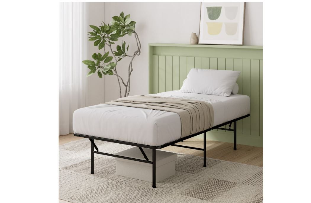 NEW! Heavy-Duty Metal Folding Bed Frame Twin XL 80”L x 39”W x 18”H