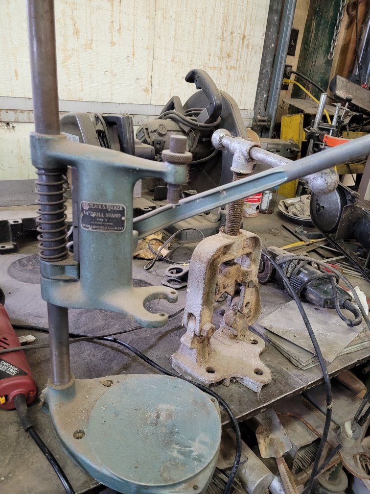 vintage drill stand