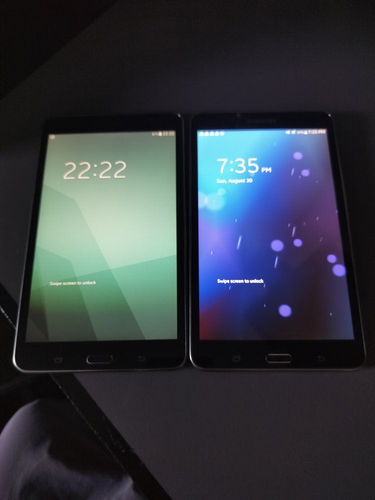 Lot of 2 Samsung Galaxy Tab 4 7.0 SM-T230NU Black Android Tablets