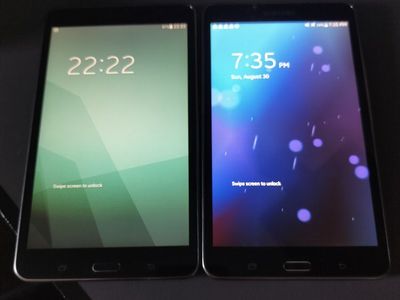 Lot of 2 Samsung Galaxy Tab 4 7.0 SM-T230NU Black Android Tablets