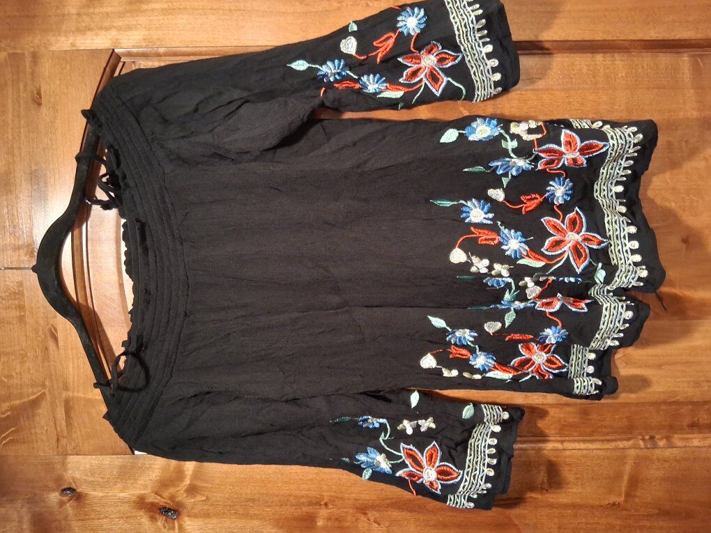 hand embroidered blouse