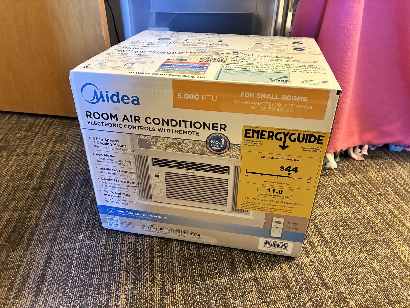 Midea 5000 BTU Room AC with Remote
