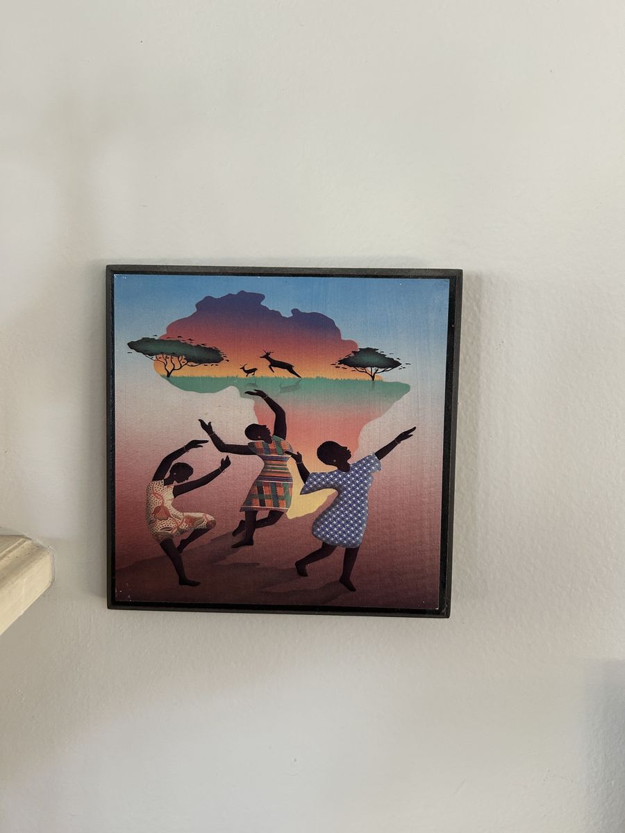 Set of 2 Mini African Safari Wall Art Plaques – Sunset Silhouette Scenes