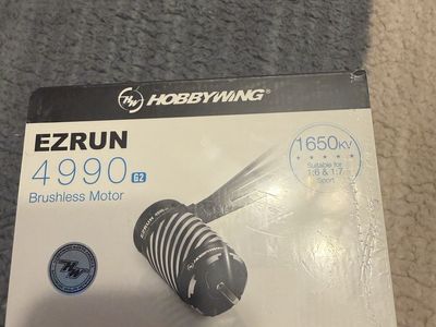 Hobbywing EzRun 4990 G2 1650kV Brushless Motor for 1:6 & 1:7 RC Cars - $100