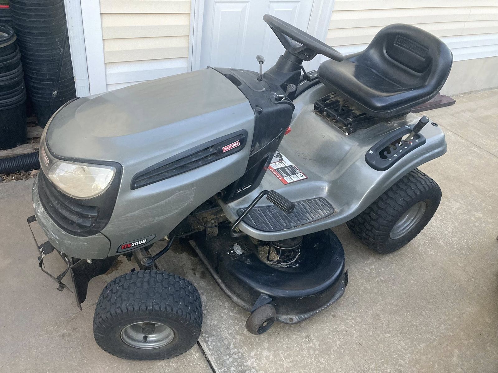 Craftsman LTS2000 riding mower 42" blades