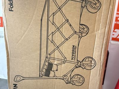 VIVOSUN Collapsible Folding Outdoor Utility Wagon Cart