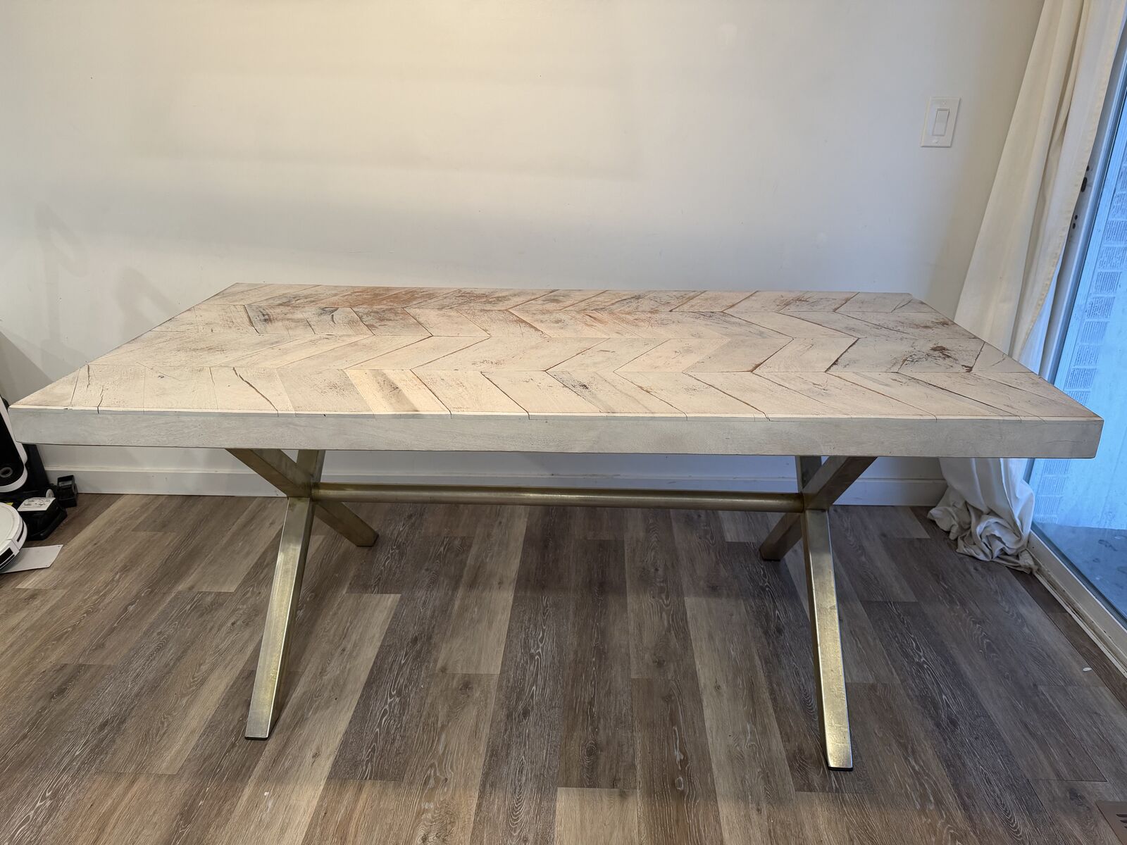 Downeast Solid Mango Wood Dining Table 71”