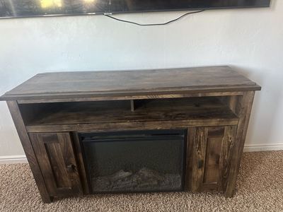 Beautiful Wood Electric Fireplace