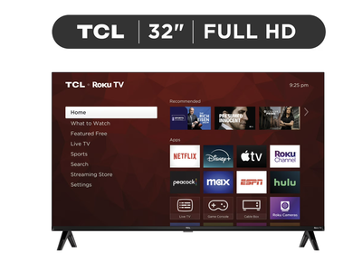 New in box, TCL 32 inch Class S3 1080p FHD LED HDR Smart TV