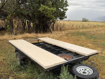For sale raft and/or 4 wheeler trailer.