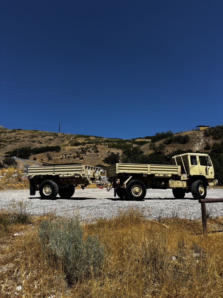 1998 Stewart & Stevenson LMTV 4x4 Military Truck with Trailer - 14,381 Miles