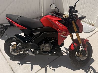 Kawasaki Z125 PRO Motorcycle - Red