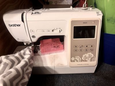 Brother SE625 Computerized Sewing & Embroidery Machine with Color LCD Touchscreen Display