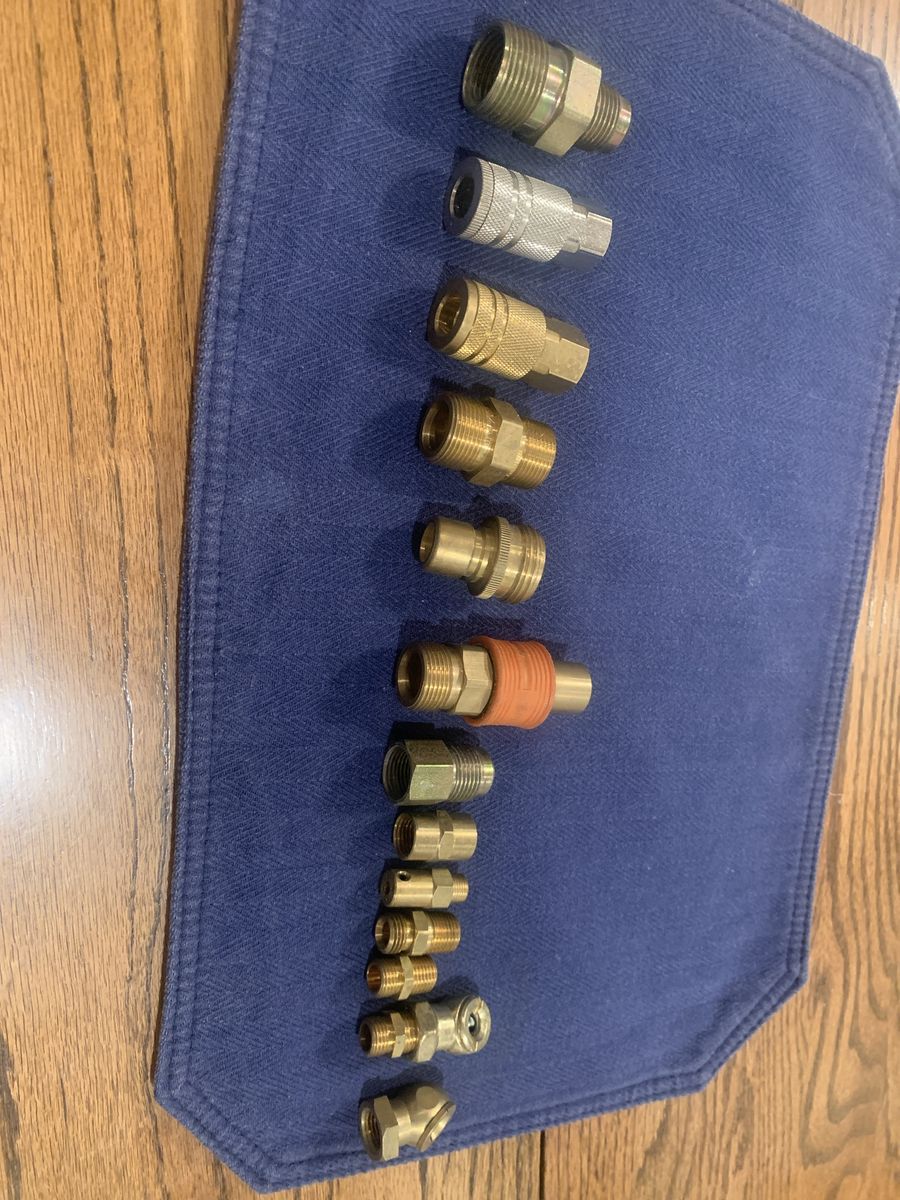 13 New Brass Air Hose Fittings - 1/4" & 3/4" NPT Quick-Connect Couplers & Plugs
