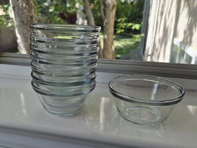 8 Prep Bowls - Small Individual Round Bowls for Kitchen & Dining