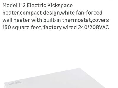 Kickspace heater