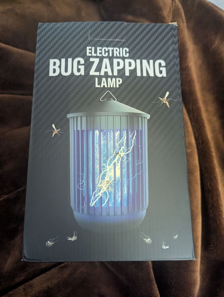Electric bug zapping lamp