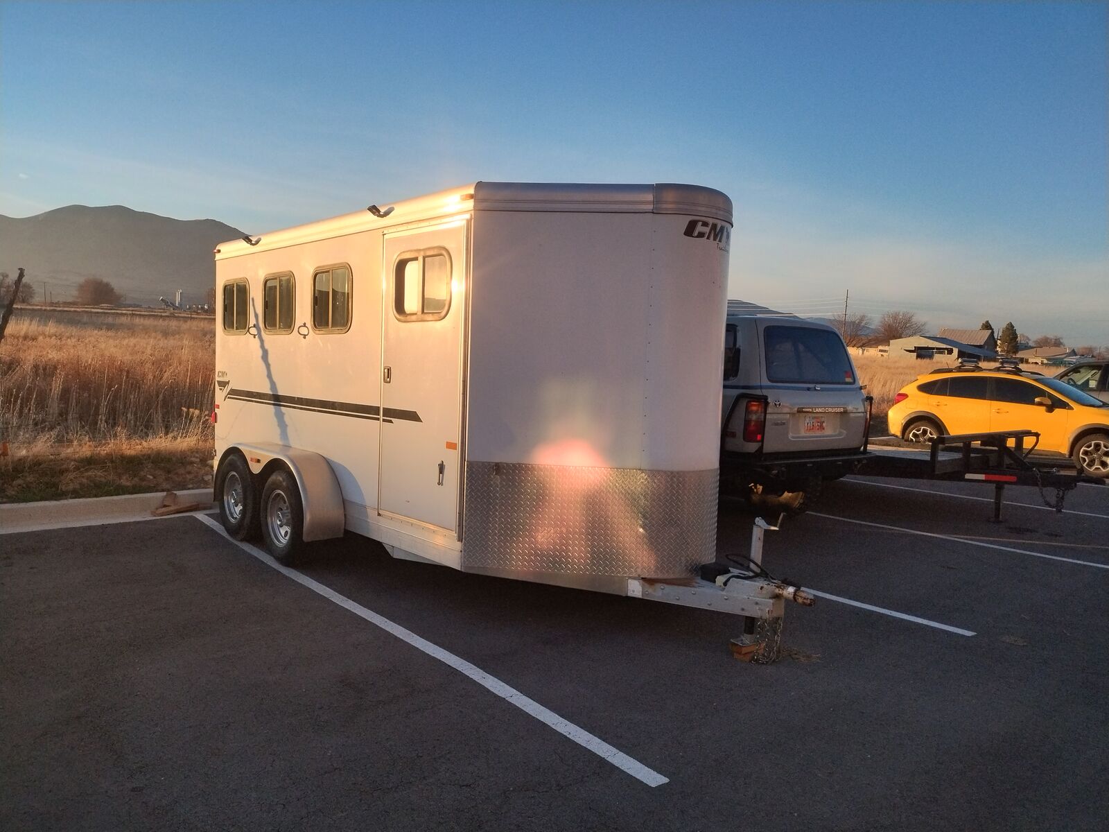 3 horse slant load bumper pull for rent