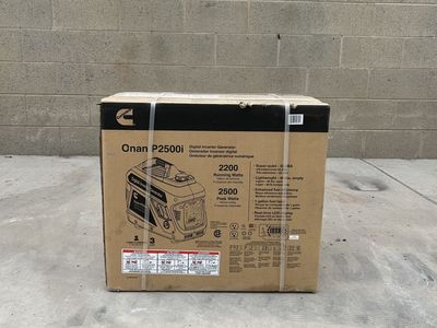 Cummins Onan P2500i Digital Inverter Generator 2200W Running / 2500W Peak