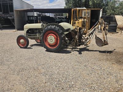 Vintage Ford Tractor with Blackhawk Backhoe Attachment