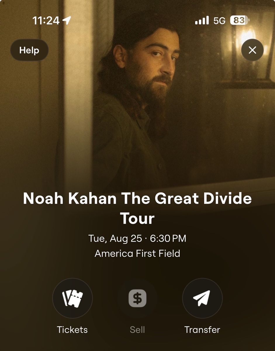 Noah Kahan ticket