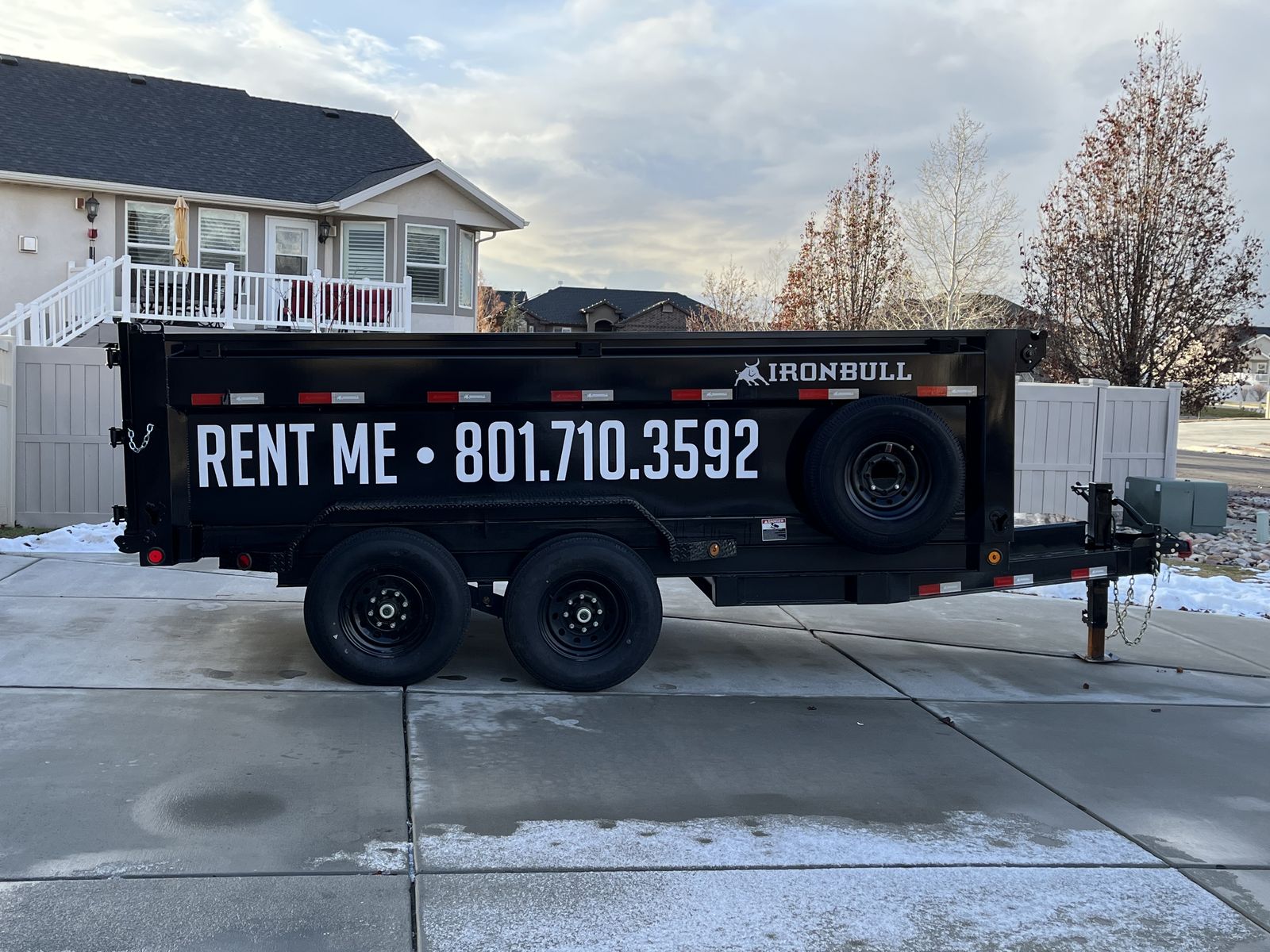 Dump Trailer Rental $80 a day