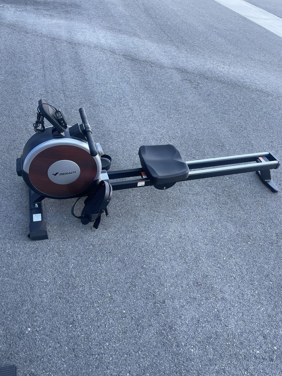 MERACH MR-667 Magnetic Rowing Machine - Compact Folding Rower for Home Gym