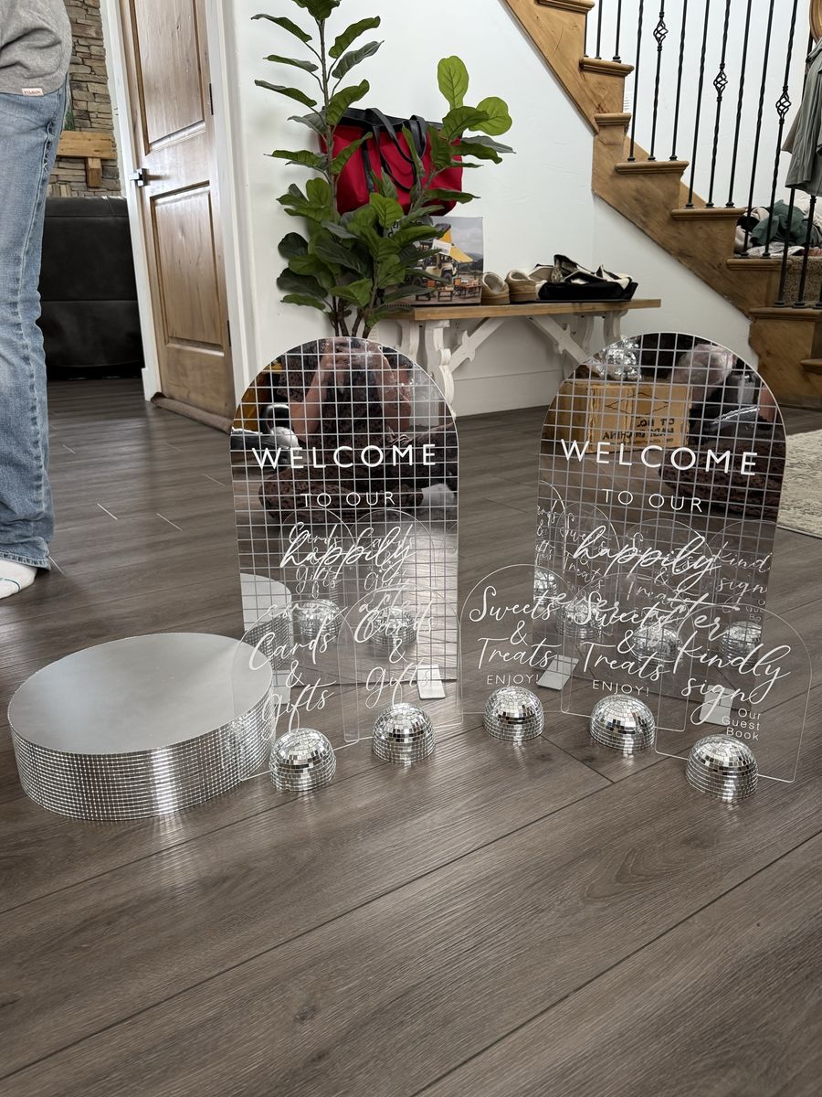 Disco wedding decor