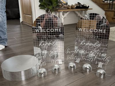 Disco wedding decor